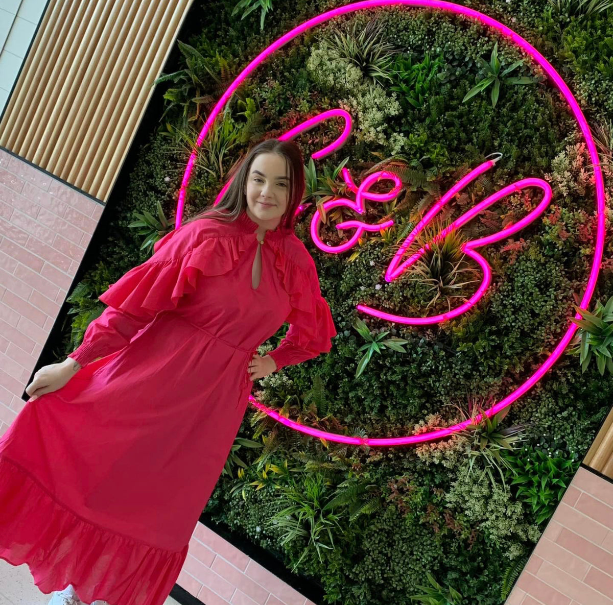 Aurora dress Flamingo no return Coco and Blush Co