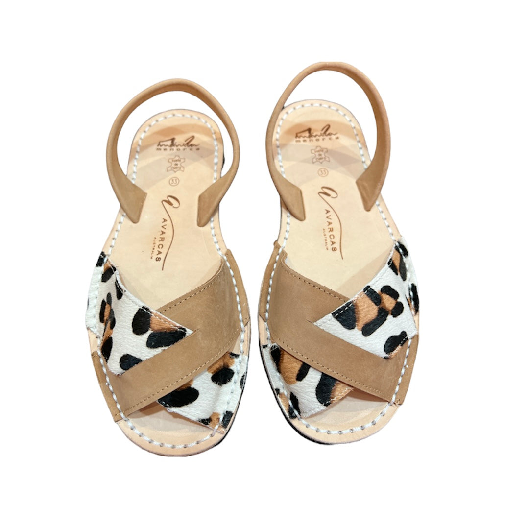 KIDS Leopard Cross over Avarcas – Coco and Blush Co